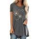 thumbnail image 1 of Pntutb Moda Mujer Impreso O-Cuello Camiseta Manga Corta Casual Tee tops Blusa Pntutb Pntutb-8022, 1 of 1