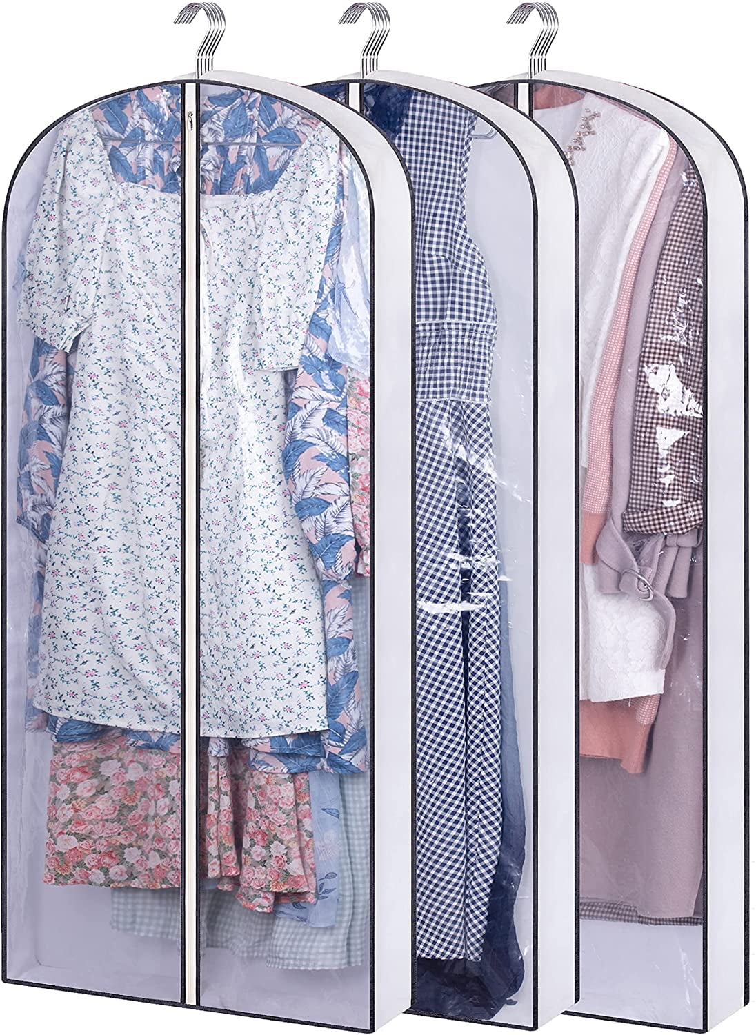 6Pcs Showerproof Suit Covers Garment Clothes Protector Bags Coat Clothes Garment 