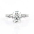 thumbnail image 2 of Cora Jewellery 2.75CT Oval Moissanite Hidden Halo Engagement Ring For Women, 14K Yellow Gold, 2 of 7