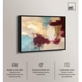 thumbnail image 2 of Crimson Tide I Canvas Print Abstract Decor by Art Remedy, Black Frame, 30 x 24, 2 of 6