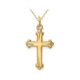 thumbnail image 1 of 14K Yellow Gold Cross Pendant Necklace with Chain, 1 of 4
