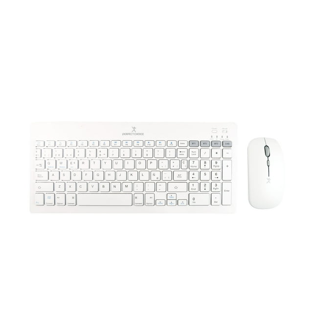 Kit Inalámbrico Mouse y Teclado Perfect Choice PC-201380-Blanco