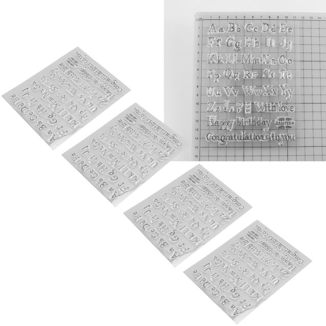 Timbres Transparents, Cartes de Matériel TPR pour les Enveloppes pour les Invitations à des Journaux Intimes