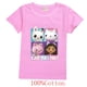 thumbnail image 2 of Camiseta para niños, camiseta de manga corta con cuello redondo, moda de verano, ropa de gatos Gabby de dibujos animados para niña y niño zhangyuxiang LED, 2 of 2