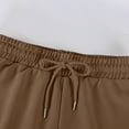 thumbnail image 7 of Women’s Denim Shorts With Pockets Drawstring Elastic Waist Casual Cotton Jean Short Pants Streetwear Leisure Blue Black Shorts, 7 of 7