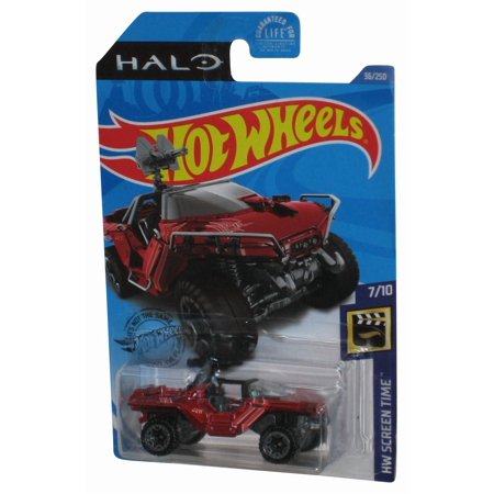 Hot Wheels Halo HW Screen Time 7/10 Red Sword Warthog Car 36/250 - (Card Shelf Wear)