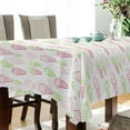 thumbnail image 3 of JSTEL Icecream Pink & Green Summer Table Cloth Square 54 x 54 Inch Tablecloth Anti Wrinkle Table Cover for Dining Kitchen Parties, 3 of 6