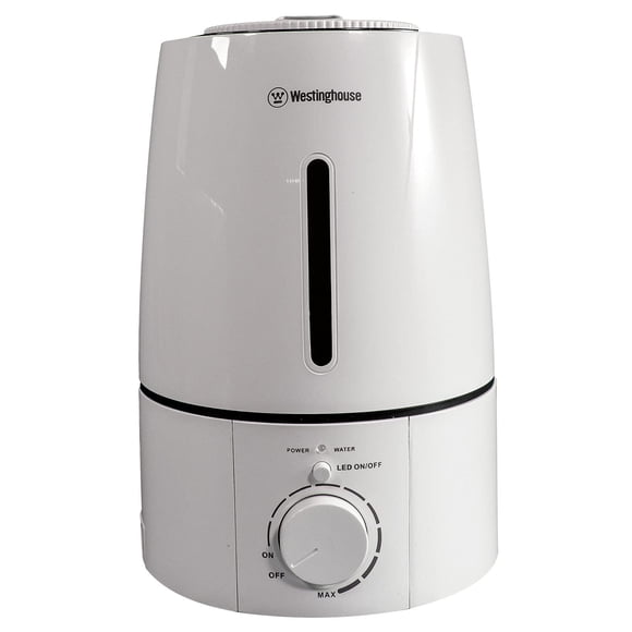 Westinghouse Cool Mist Ultrasonic Humidifier, 3 Liter Capacity With LED Night Light and Low Water Alarm, Quiet Aromatherapy Diffuser