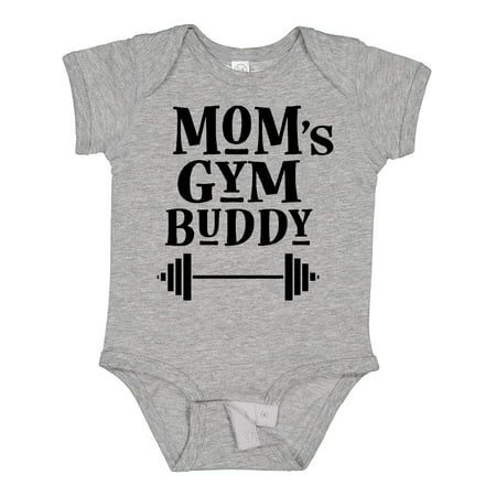 

Inktastic Mom s Gym Buddy Fitness Workout Gift Baby Boy or Baby Girl Bodysuit