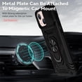 thumbnail image 5 of Estuche GANGXUN para iPhone 13 Mini, soporte giratorio 360°, estilo mecánico y magnético, 5 of 5