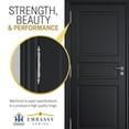 thumbnail image 6 of EMBASSY Door Hinge 5 x 5 Solid Brass Satin Nickel with Acorn Tips, 6 of 7