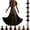 04_Black, variant on Women's Gothic Spiderweb-Print V-Neck Short-Sleeve Maxi Dress, Halloween Cosplay Dress, Retro Full-Skirted Dress