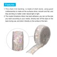 thumbnail image 4 of Uxcell 3.28FTx0.8" Hotfix Crystal Beaded Rhinestone for Clothes Bag Shoes White Gems,Silver Chain, 4 of 5