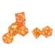thumbnail image 3 of 7PCS Dados poliédricos Números claros Bordes puntiagudos Juego de dados de resina para juegos de rol Juegos de mesa Naranja, 3 of 5