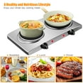 Costway1800W Dual Kitchen Countertop Stove Electric Double Plate