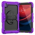 thumbnail image 2 of 3 Layer Case for Lenovo Tab M11 11" 2024, for Kids Heavy Duty Protective Case with Screen Protector & Stylus Holder & 360 Rotating Stand Hand/Shoulder Strap for Lenovo Tab M11, Purple, 2 of 9