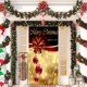 thumbnail image 4 of Decoraciones de Navidad Interior 35 X 79 Pulgadas Marco de Puerta de Navidad - Patrón de Santa Claus - Decoración de Puerta de Navidad - Decoración de Fiesta Del Festival, 4 of 6