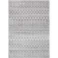 thumbnail image 2 of Unique Loom Moroccan Trellis Collection Area Rug - Mamounia (7' 1" x 10' Rectangle Light Gray/Ivory), 2 of 6