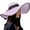Purple, variant on Beach Hats For Women Wide Brim Straw Sun Hat Floppy Foldable Summer Cap Outdoor Travel