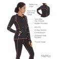 thumbnail image 3 of Wellfit Solid Jacket With Neon Stitching, XS, Black, 3 of 8