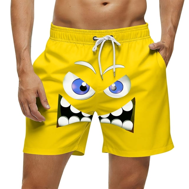 Pantalones de playa, de verano, para ocio playero, pantalones de natación para hombre, pantalones de cinco cuartos