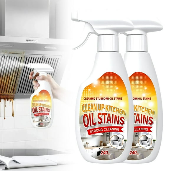 Desengrasante de alta resistencia 2025, limpiador de cocina, quitamanchas de aceite multiusos, limpiador potente para parrillas, aerosol de limpieza para restaurantes, para chefs caseros, 240 ml