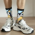 thumbnail image 6 of Masiiu Bluey Pattern Adult Crew Socks, Breathable Color-Block Mid-Calf Socks, Comfortable for Daily Wear and Sports, 6 of 6