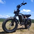 thumbnail image 4 of Peak 1500W Motor 52V 20AH Battery Electric Bike for adults Full Suspension 20"Fat Tire Off-road Beach  Ebike, 4 of 12