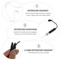 thumbnail image 3 of GOOHOCHY 1 Set Adaptador de auriculares acústicos de 3.5mm Cubierta de intercomunicador con botón de escucha con conversación, 3 of 8