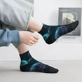 thumbnail image 2 of Pofeuu Ice blue light spot jellyfish Print 30cm Socks, Adult Running Hiking Socks for Youth and Adult, 2 of 7