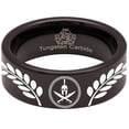 thumbnail image 5 of Spartan Shield Tungsten Carbide Ring, 5 of 9