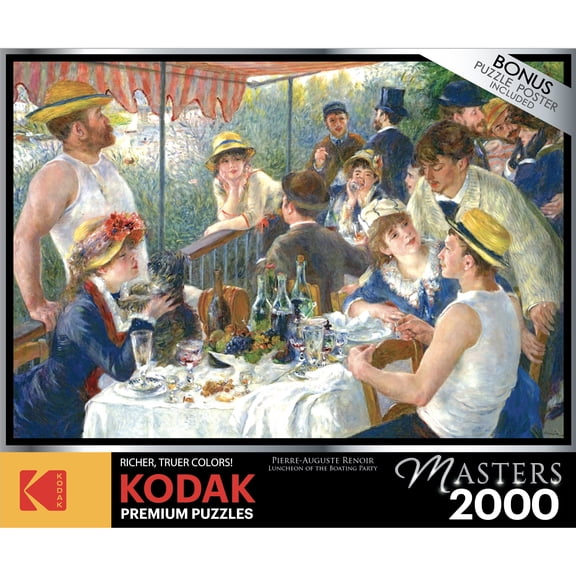 RoseArt Kodak Masters 2000-Piece Luncheon of the Boating Party Jigsaw Puzzle