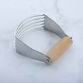 thumbnail image 3 of Stainless Steel Dough Cutter with Heavy-Duty Blades, Multi-Functional Baking Tool for Mixing Mashing, Dishwasher Safe Pastry Agitator, Potato Masher Kitchen Utensil, 3 of 4