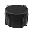 thumbnail image 1 of Mecowon Posavasos Absorbentes Para Bebidas Con Soporte, 8 Posavasos De Silicona Con Inserto De Fieltro Suave, Color Negro, 1 of 5