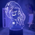thumbnail image 1 of Luz nocturna LED 3D que cambia de color para niños con tema de Elsa, 1 of 1