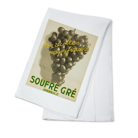 Soufre Gre - Bordeaux Vintage Poster (artist: Dupin) France c. 1933 (100% Cotton Kitchen