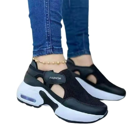 

Women s Orthopedic Air Cushioned Sole Flying Woven Sneakers for Couple Walking Shoes Casual