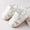 White, variant on piuwrlz Toddler Girls Ballets Flat Dress Shoes Sandals Soft Antiskid Soft Sole Babys Shoe White Size 6-9 Months