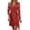 A-Red294, variant on Womens Sequin Wrap Dress Lapel Collar Long Sleeve Party Night Mini Gown