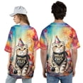 thumbnail image 5 of Hello 2025 Scottish Fold Celebrates Happy New Year Firework Balloon All Over Print 3D Baseball Shirt Cat Lover Kitten Owner Gifts Softball Sport - 02024, 5 of 6