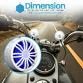 thumbnail image 3 of Pyle Bluetooth Waterproof Off-Road Speakers - 3.5” 40W Marine Grade Woofer Sound System w/RGB Light, Full Range Outdoor Audio Stereo Speaker for Motorcycle, ATV, Jeep, Boat, Includes Brackets (White), 3 of 7
