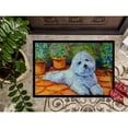 thumbnail image 3 of Carolines Treasures 7346JMAT Bichon Frise on the patio Doormat 24x36 36"L x 24"W multicolor, 3 of 4