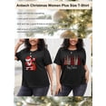 thumbnail image 5 of Anbech Cute Heart T-Shirts for Women Plus Size Graphic LOVE Short Sleeves Tees, 5 of 9