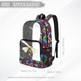 thumbnail image 6 of SEANATIVE Kids Clear Backpack PVC Transparent Backpacks See Through School Bookbag Colorful Flower Pattern Lightweight Travel Clear Bag School Supplies for Boys Girls, Floral Bee Print, 6 of 7