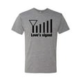 thumbnail image 2 of Love's Signal Love Language Couple Valentine's Day Mens Premium Tri Blend T-Shirt, Premium Heather, 2XL, 2 of 3