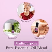 Pranarom Just Plain Relief Essential Oil Blend with Bergamot, Lavender, Peppermint & Helichrysum, 8 mL