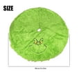thumbnail image 3 of 48 Inch Green Merry Christmas Tree Skirt Ornament, Funny And Soft Cartoon Pattern Tree Mat Home Decoration For Holiday Party Supplies, 3 of 5