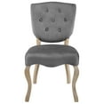 thumbnail image 2 of Modern Contemporary Urban Design Dining Kitchen Room Side Chair, Set of Four, Velvet Fabric Wood, Grey Gray, 2 of 5