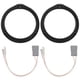 thumbnail image 2 of Kit de adaptadores de altavoz estéreo para coche, 2 piezas de placas de montaje de altavoz de puerta delantera trasera de 6,5 pulgadas con mazos de cables de altavoz, anillos espaciadores de montaje d, 2 of 6