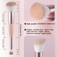 thumbnail image 2 of Brocha de maquillaje ACMEBEAUTY de doble punta, suave para rubor tipo kabuki, 2 of 7
